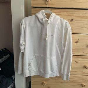 White brandy Melville hoodie Los Angeles pastel